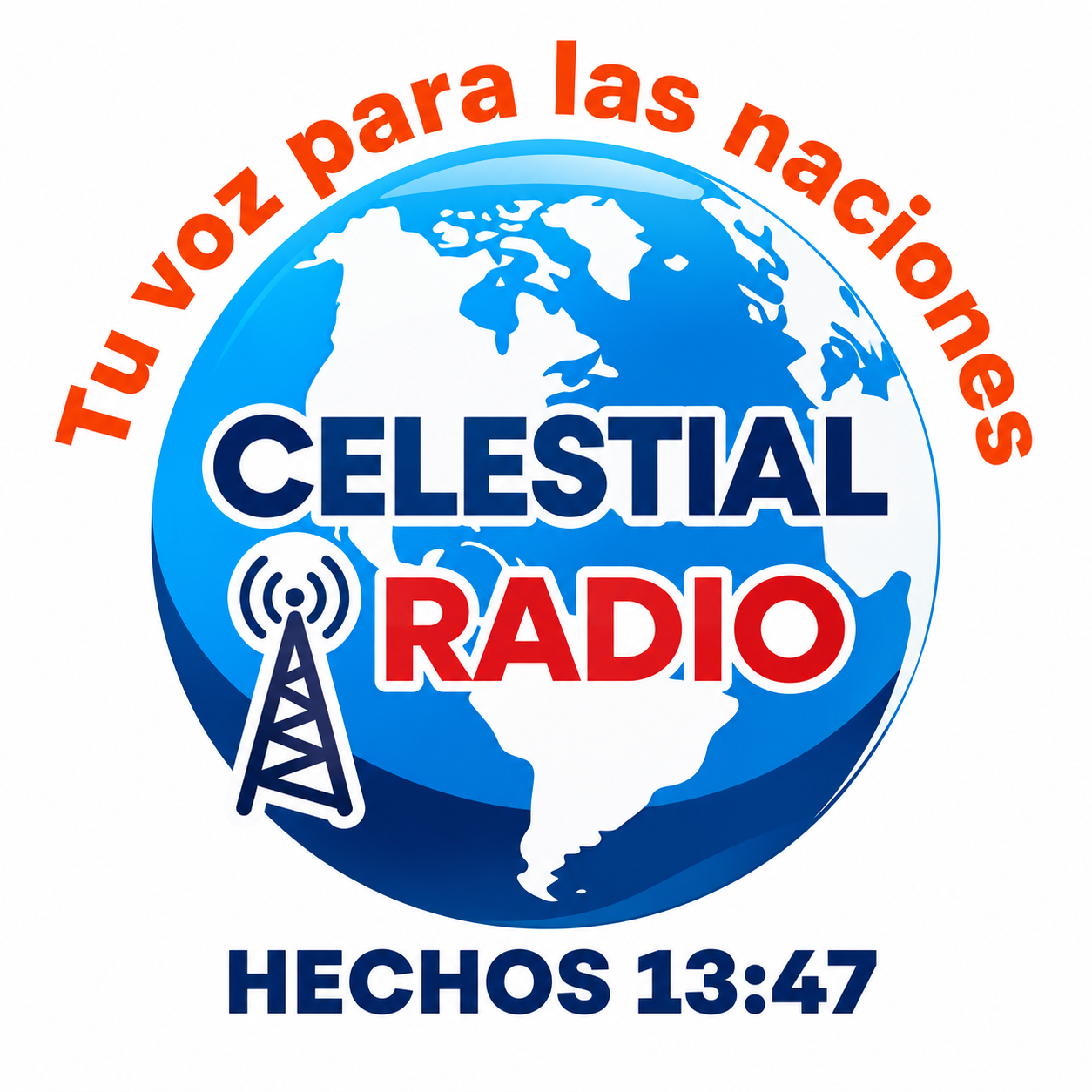 Logotipo de Celestial Radio: Tu voz para las naciones